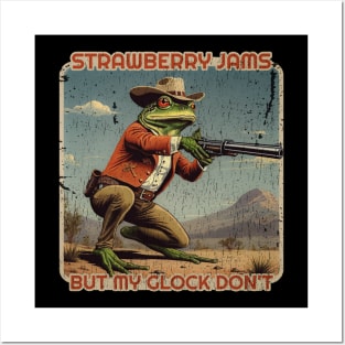 strawberry jams but my glock don't frog - funny Posters and Art